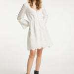 B-WARE DREIMASTER VINTAGE DAMEN SOMMERKLEID Gr. M Farbe Weiss