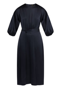 B-WARE DREIMASTER KLASSIK DAMEN KLEID Gr.L Farbe Marine
