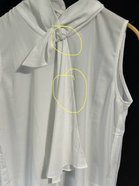 B-WARE DREIMASTER KLASSIK DAMEN ÄRMELLOSE BLUSE GR.M FARBE WOLLWEISS