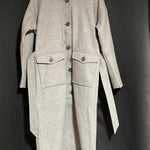 B-WARE DreiMaster Vintage Damen Übergangsmantel Gr. S farbe Grau Melange