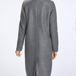 B-WARE MYMO DAMEN MANTEL GR.M FARBE GRAU MELANGE