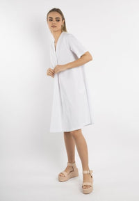B-WARE DREIMASTER KLASSIK DAMEN KLEID Gr.XL FARBE WEISS