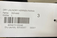 B-WARE DRY LAUNDRY HERREN PARKA GR.L FARBE SCHWARZ