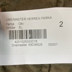 B-WARE DREIMASTER HERREN PARKA Gr. XL Farbe Oliv