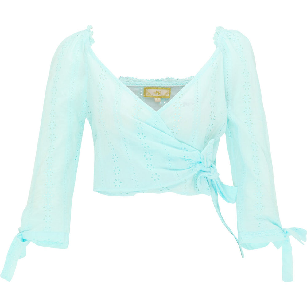 B-WARE MYMO DAMEN BLUSE Gr.S Farbe Hellblau