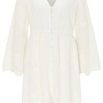 B-WARE DREIMASTER VINTAGE DAMEN SOMMERKLEID Gr. M Farbe Weiss