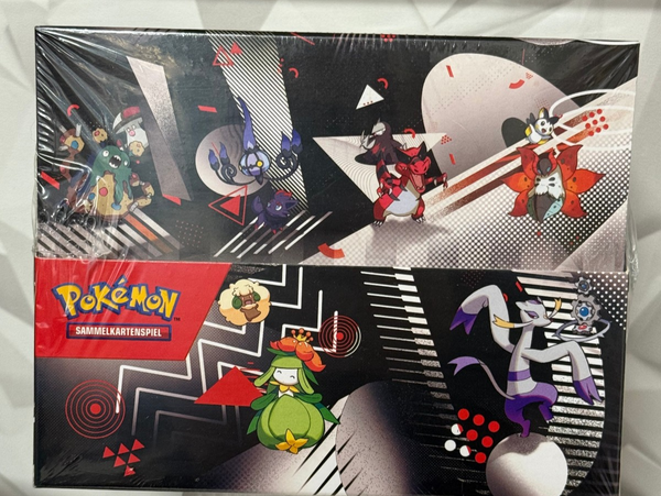 Pokemon Schwarze Blitze & Weiße Flammen Mini Tin Display (8 Tins) DEUTSCH - NEU!