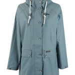 Musterware/Einzelstück …SCHMUDDELWEDDA DAMEN REGENMANTEL GR.XS/S FARBE Graublau