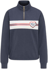 B-WARE MYMO DAMEN SWEATSHIRT Gr.L FARBE DUNKELBLAU