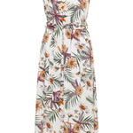 B-WARE USHA DAMEN KLEID Gr. XL Farbe Weiss Mehrfarbig