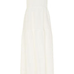 B-WARE IZIA DAMEN MAXIKLEID GR.L FARBE WEISS