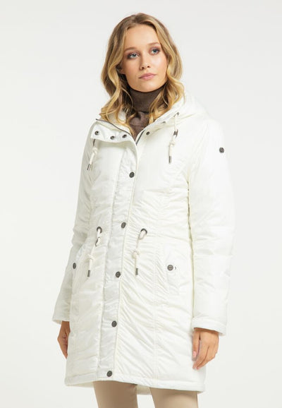 B-WARE DREIMASTER KLASSIK DAMEN PARKA GR.S FARBE WOLLWEISS