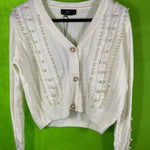 B-WARE FAINA DAMEN STRICKJACKE Gr. XL/XXL Farbe Weiss