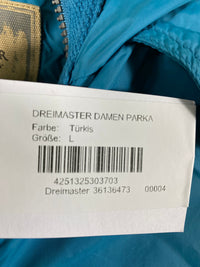 B-WARE DREIMASTER DAMEN PARKA Gr. L Farbe Türkis