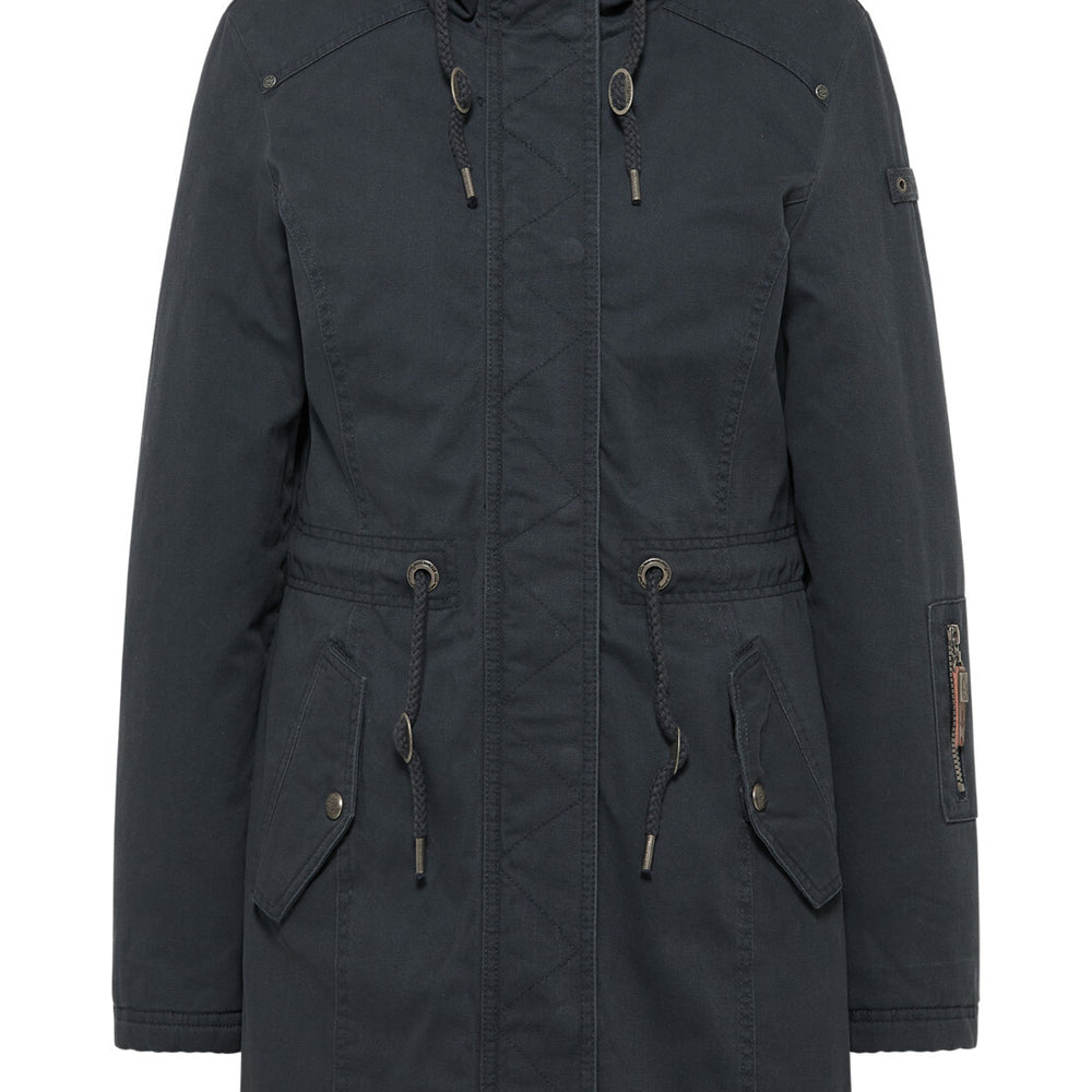 B-WARE DreiMaster Vintage Damen Winterparka Gr. M Farbe Graphit Marine