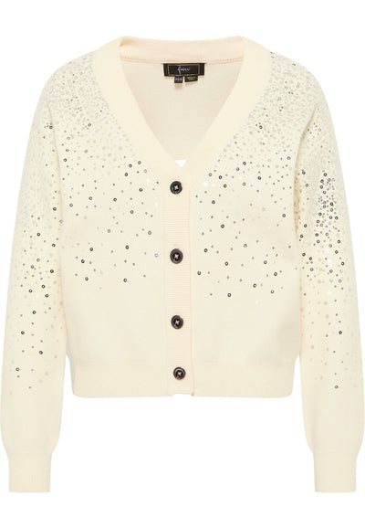 B-WARE FAINA DAMEN STRICKJACKE Gr. M/L Farbe Wollweiss