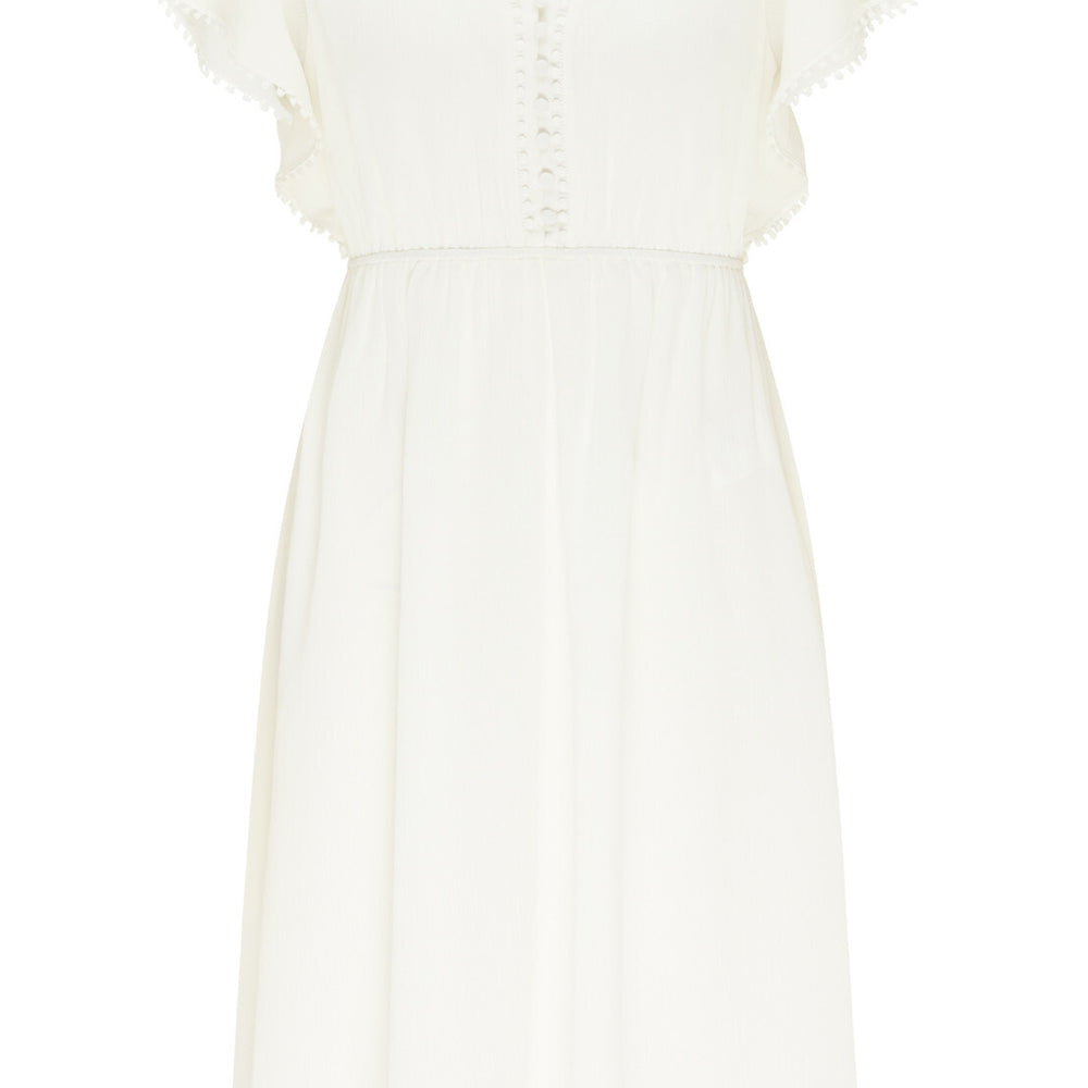 B-WARE USHA FESTIVAL DAMEN SOMMERKLEID Gr. L Farbe Wollweiss