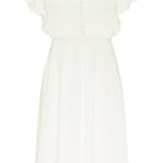 B-WARE USHA FESTIVAL DAMEN SOMMERKLEID Gr. L Farbe Wollweiss