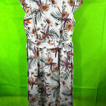 B-WARE USHA DAMEN KLEID Gr. XL Farbe Weiss Mehrfarbig