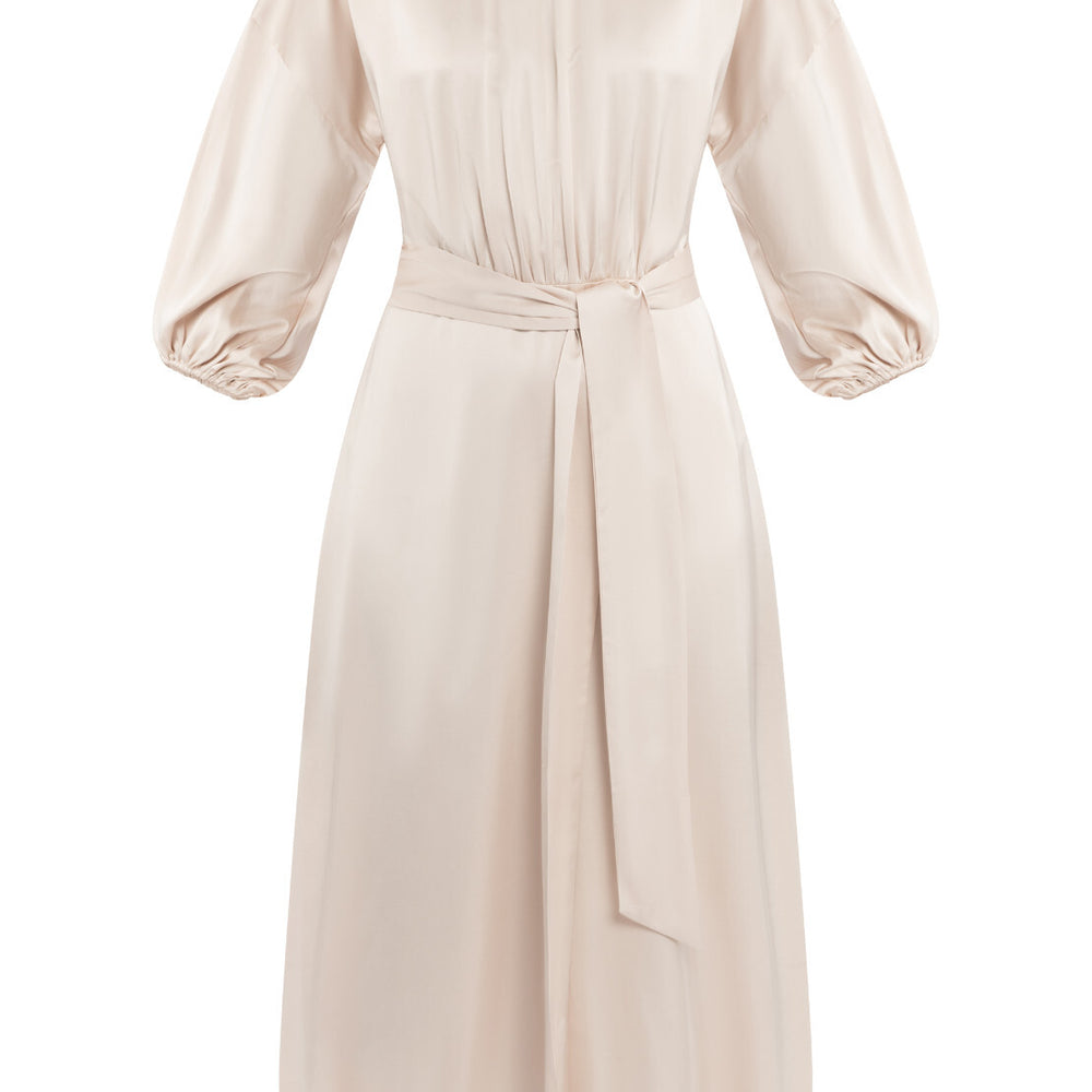 B-WARE DREIMASTER KLASSIK DAMEN KLEID Gr.L Farbe Beigerosa