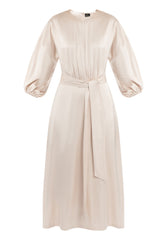 B-WARE DREIMASTER KLASSIK DAMEN KLEID Gr.L Farbe Beigerosa