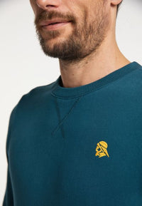 B-WARE SCHMUDDELWEDDA HERREN SWEATPULLOVER GR.M FARBE PETROL