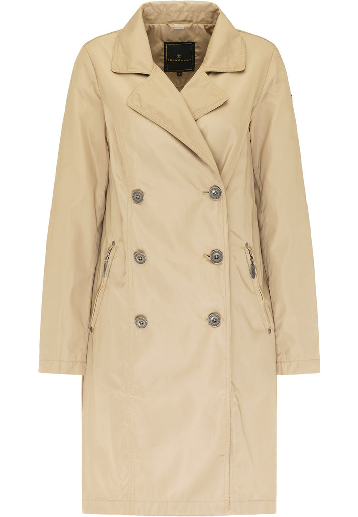 B-WARE DREIMASTER KLASSIK DAMEN MANTEL Gr. M Farbe Beige