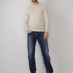 B-WARE PETROL INDUSTRIES HERREN PULLOVER Gr.S FARBE ANTIQUE WHITE MELEE