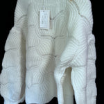 B-WARE IZIA DAMEN STRICKPULLOVER GR.M/L FARBE WOLLWEISS