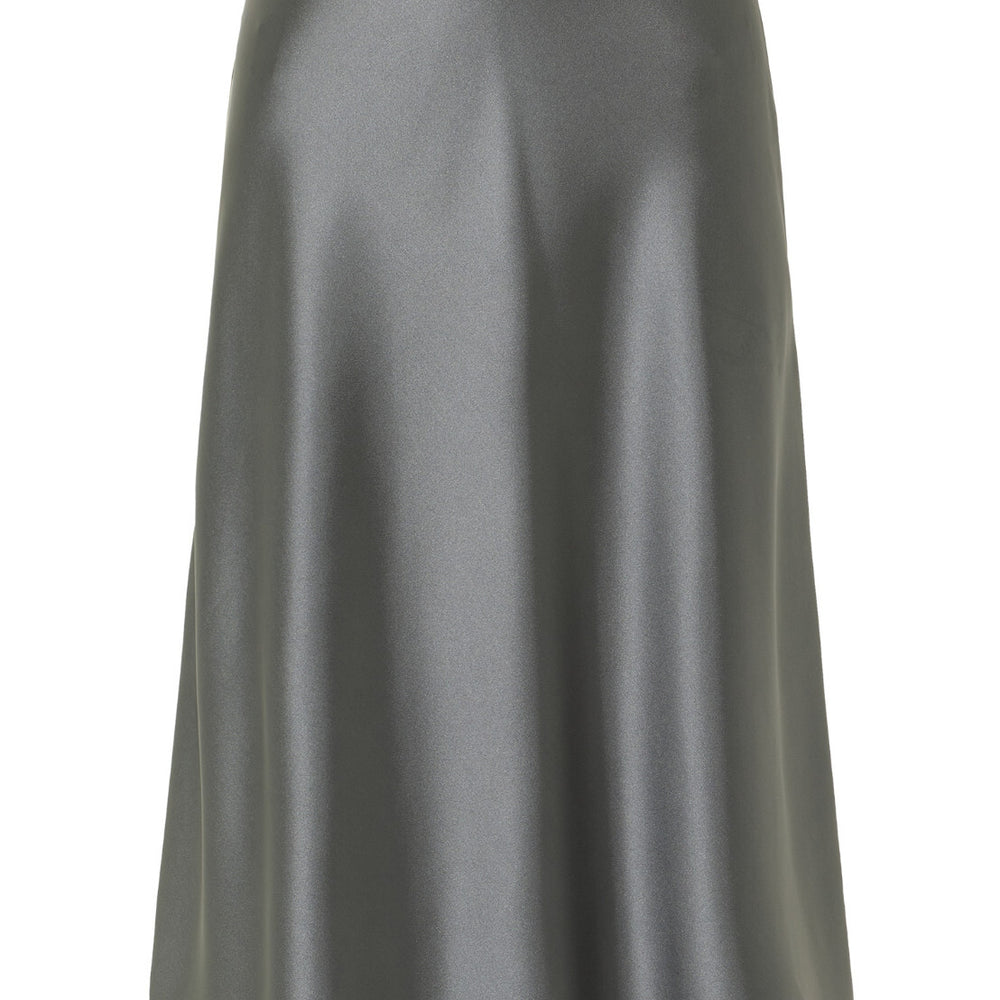 B-WARE DREIMASTER KLASSIK DAMEN A-LINIENROCK Gr. L Farbe Grau Oliv