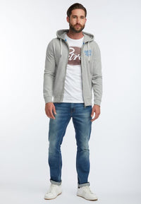 B-WARE … PETROL INDUSTRIES HERREN SWEATJACKE GR.M FARBE GRAU