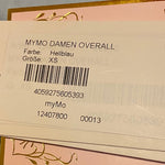 B-WARE MYMO DAMEN OVERALL Gr. XS Farbe Hellblau