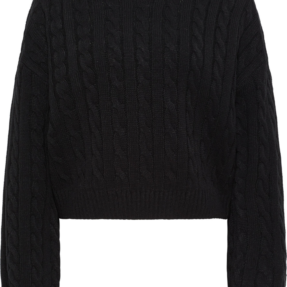 B-WARE MYMO DAMEN STRICKPULLOVER GR.XL/XXL FARBE SCHWARZ