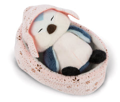 NICI Kuscheltier Vogel Andoli schlafend im Körbchen NICI GREEN