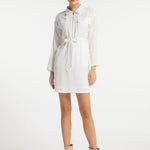 B-WARE DREIMASTER VINTAGE DAMEN KLEID GR.L FARBE WEISS