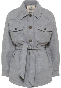 B-WARE DreiMaster Vintage Damen Übergangsjacke Gr. S Farbe Grau Melange