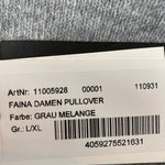 B-WARE FAINA DAMEN PULLOVER Gr. L/XL Farbe GRAU MELANGE