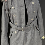 Musterware/Einzelstück …DREIMASTER MÄDELS TRENCHCOAT FARBE 8-grau-melange GR.S