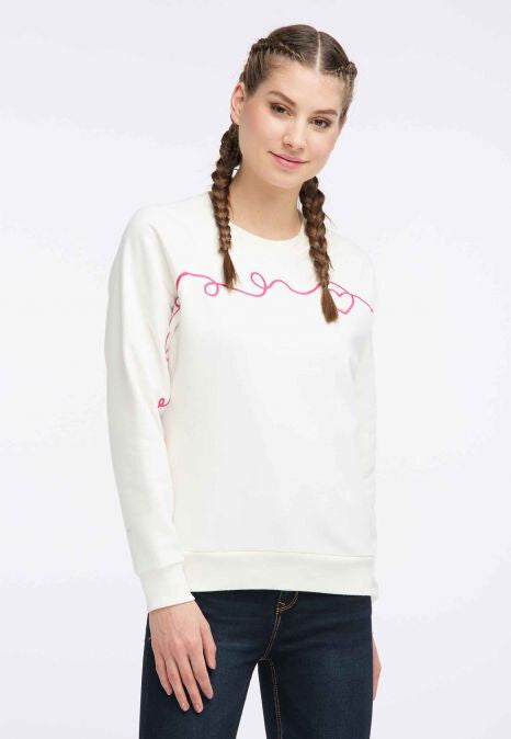 B-WARE MYMO DAMEN SWEATSHIRT GR.XS FARBE WEISS