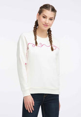 B-WARE MYMO DAMEN SWEATSHIRT GR.XS FARBE WEISS