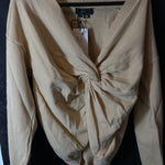 B-WARE FAINA DAMEN STRICKPULLOVER GR.XL/XXL FARBE BEIGE