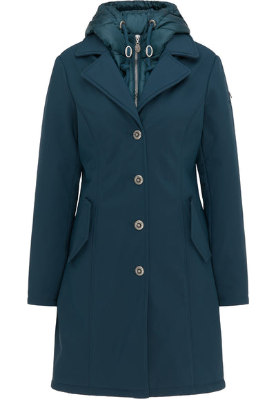 B-WARE DREIMASTER KLASSIK DAMEN MANTEL Gr.S Farbe SMARAGD