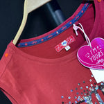 B-WARE MYMO DAMEN TOP GR.S FARBE ROT