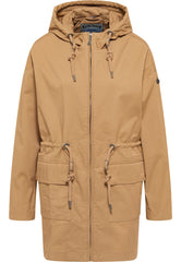 B-WARE DreiMaster Vintage Damen Parka aus Baumwolle Gr. L Farbe Dunkelsand