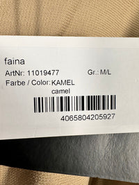 B-WARE FAINA DAMEN STRICKKLEID Gr. M/L Farbe Kamel