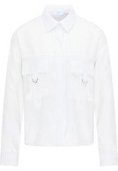 B-WARE USHA BLUE LABEL DAMEN BLUSE Gr.M Farbe Weiss