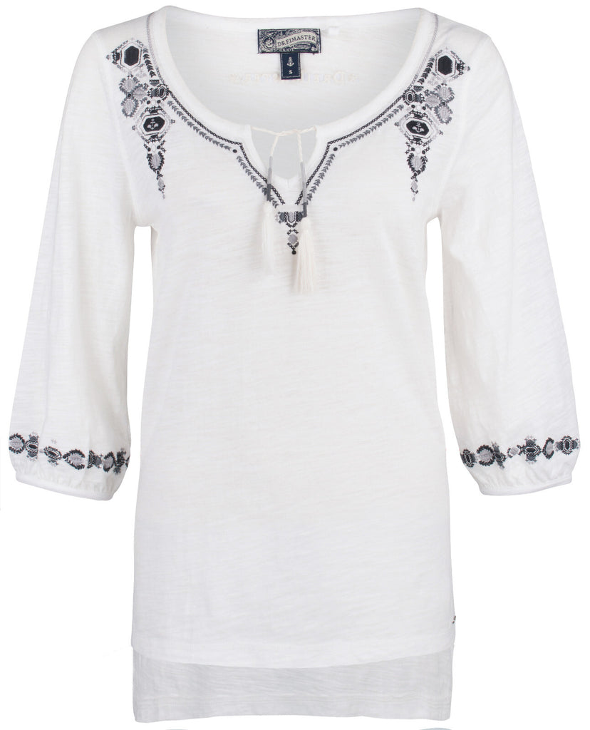 B-WARE DREIMASTER DAMEN TUNIKA Gr. XS Farbe Wollweiss