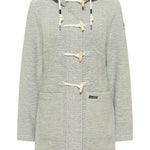 B-WARE Schmuddelwedda Damen Strickfleece-Dufflecoat Gr. XS Farbe Rauchmint Melan