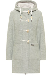 B-WARE Schmuddelwedda Damen Strickfleece-Dufflecoat Gr. XS Farbe Rauchmint Melan