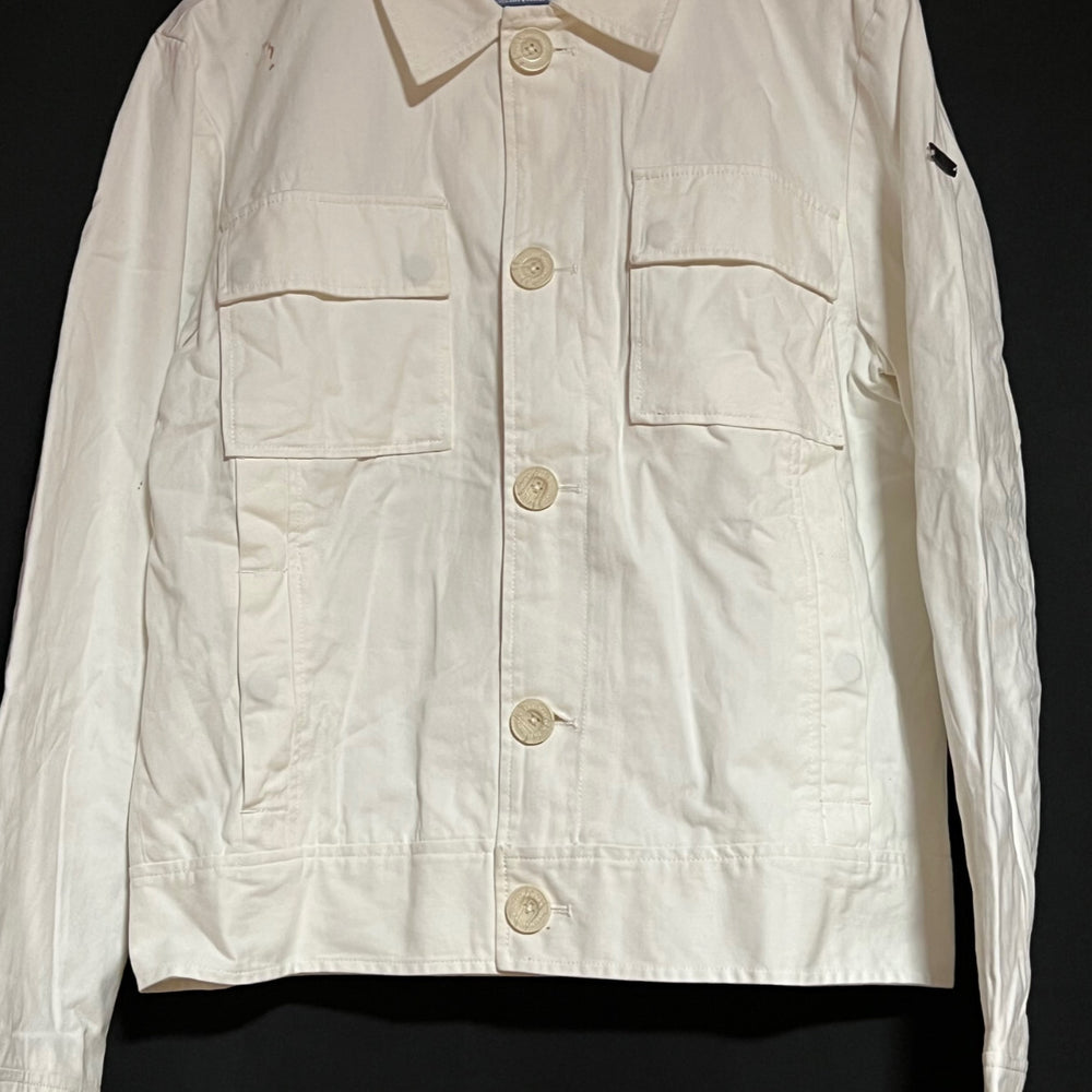 B-WARE DREIMASTER VINTAGE HERREN ÜBERGANGSJACKE Gr. M Farbe Wollweiss